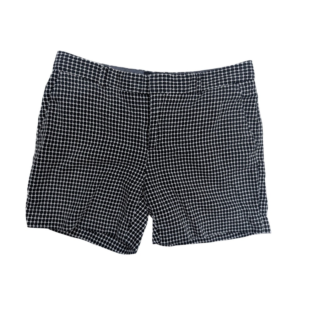 Banana Republic 100% Cotton Black Polka Dot‎ Chino Shorts Women's Size 4